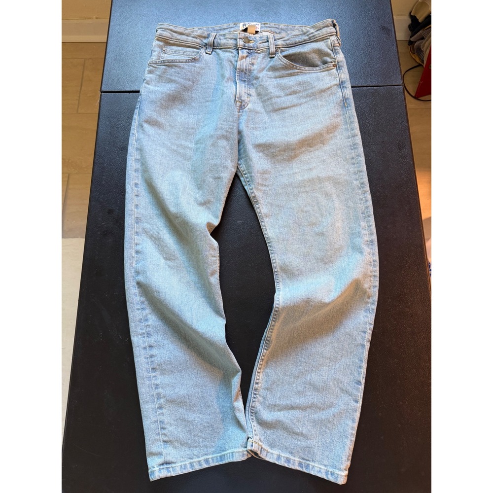 Tecovas Slim Straight Western Denim Jeans Light Stone 36x30 TM130053 Mens